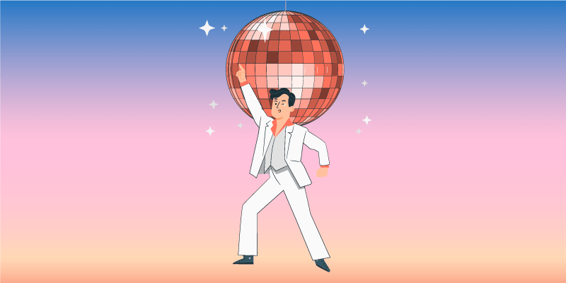 Dansfeestvibes vinyl tapijt meer kinderen - TenStickers