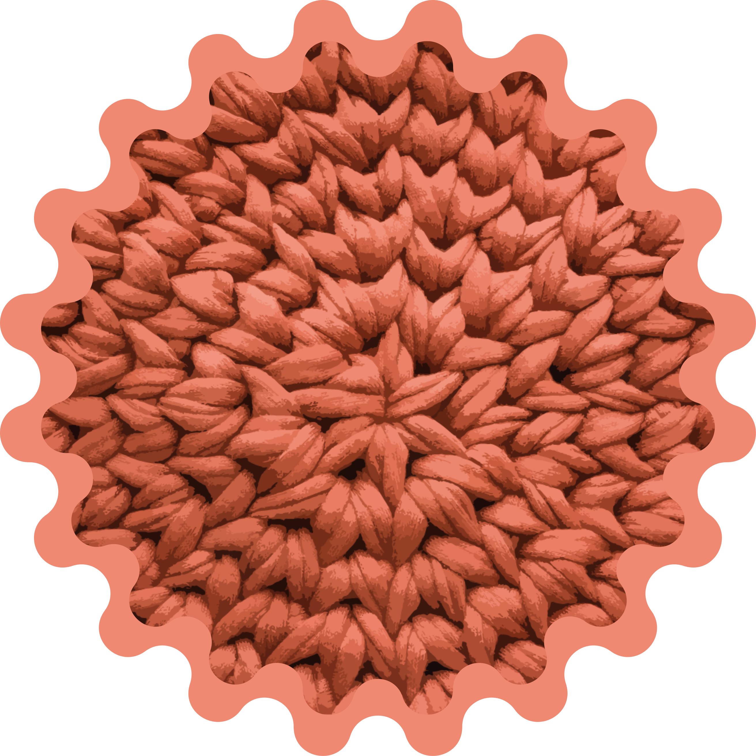 Vinyl tapijt natuur met bladmotief - TenStickers