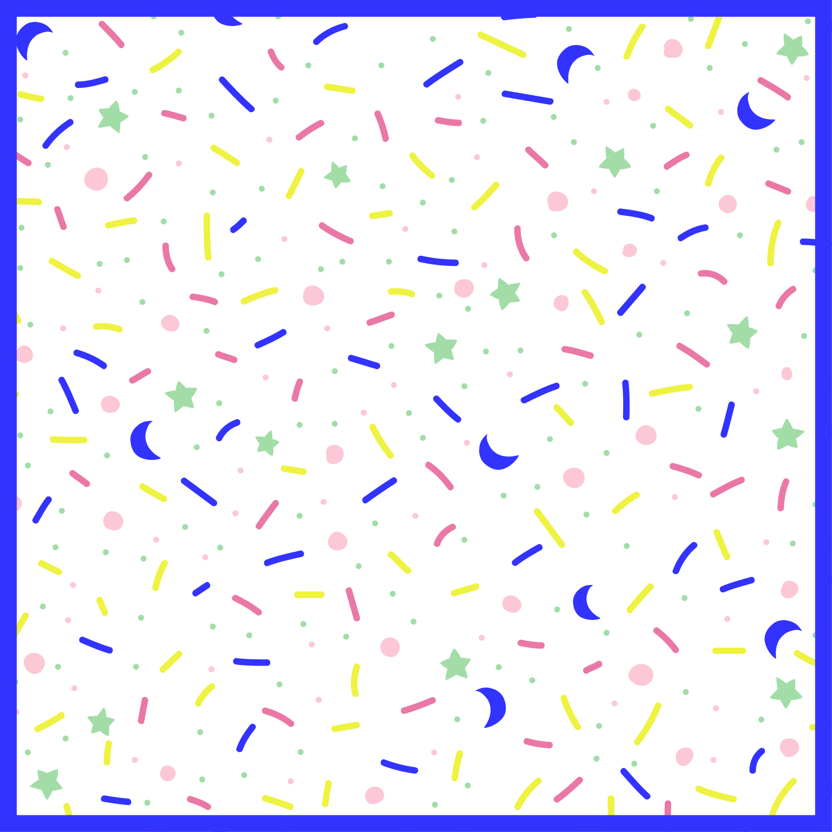 Feest kleurrijke vormen vinyl tapijt meer kinderen - TenStickers