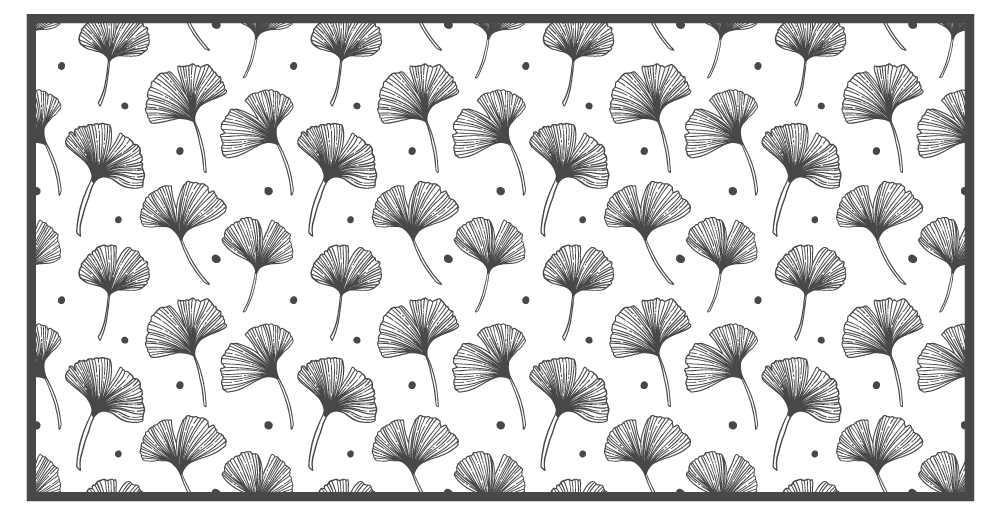 Ginkgo blad inspiratie vinyl tapijt natuur - TenStickers
