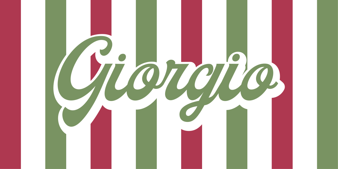 Italiaanse vlag vinyl tapijt met naam - TenStickers