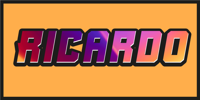 Aangepaste gestructureerde naam vinyl tapijt tiener - TenStickers