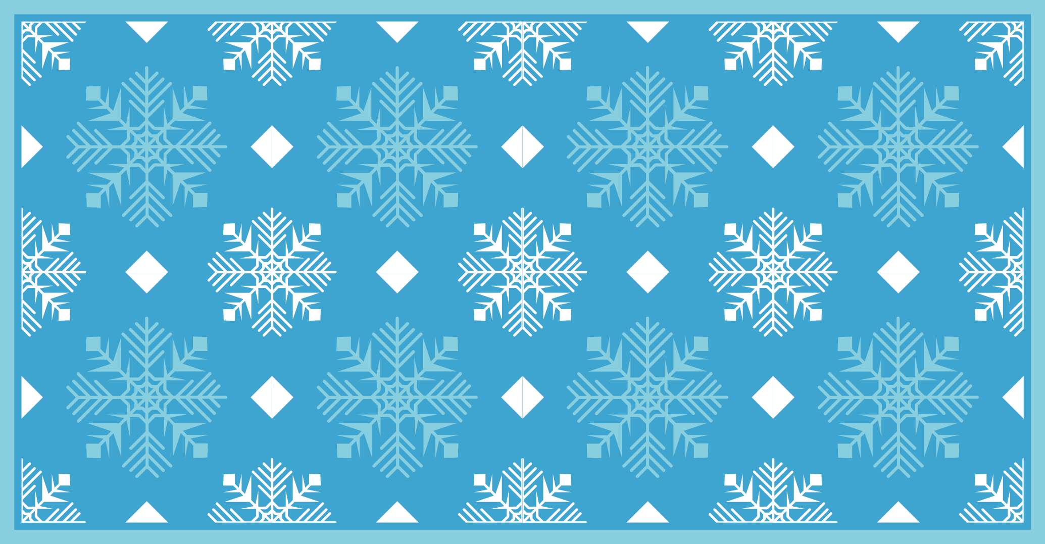Sneeuwvlokconcept vinyl tapijt kerstmis - TenStickers