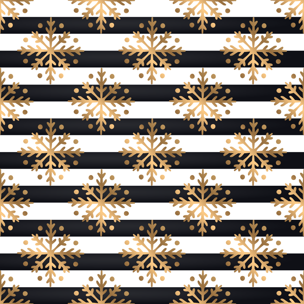 Elegant sneeuwvlokpatroon vinyl tapijt kerstmis - TenStickers