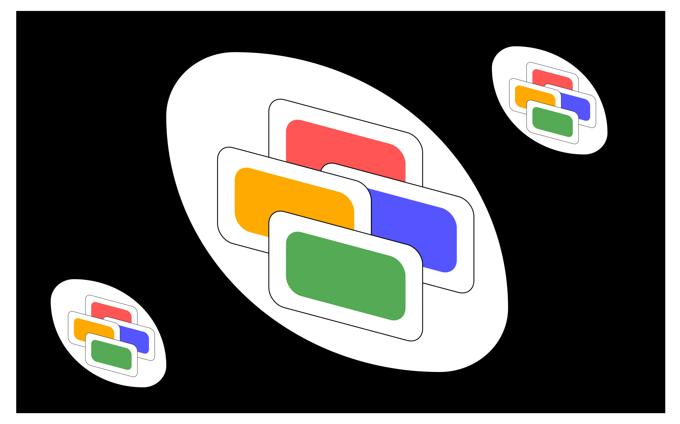 Zwarte klassieke kaart vinyl tapijt spel - TenStickers