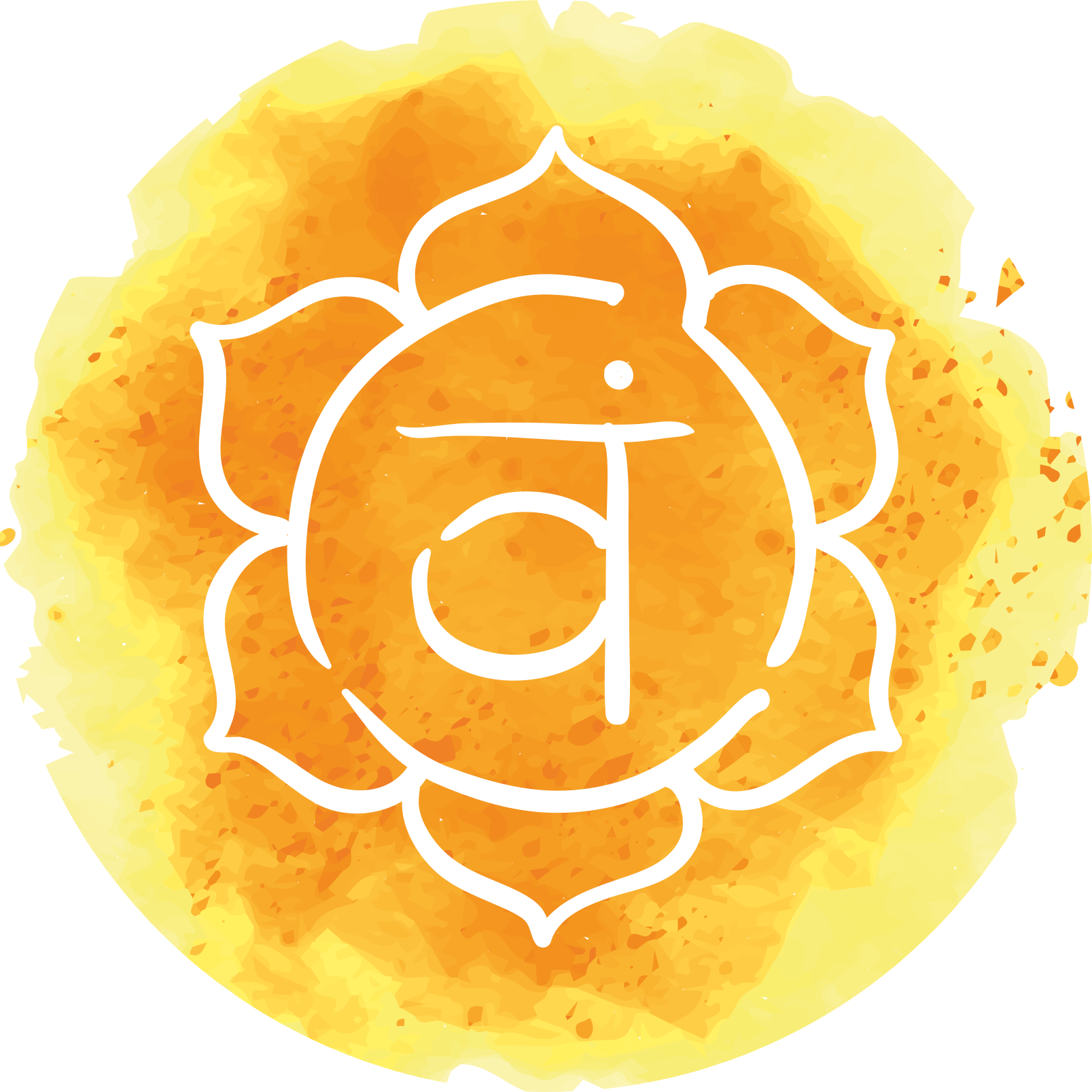 Stralend chakra symbool vinyl tapijt mandala - TenStickers