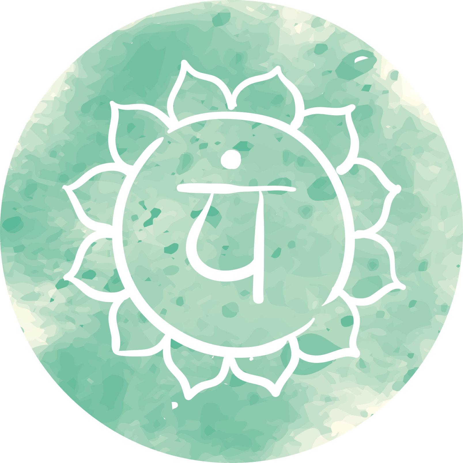 Lotus chakra symbool vinyl tapijt mandala - TenStickers