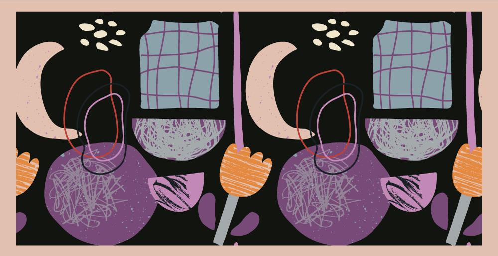 Nacht geometrische elementen vinyl tapijt modern - TenStickers