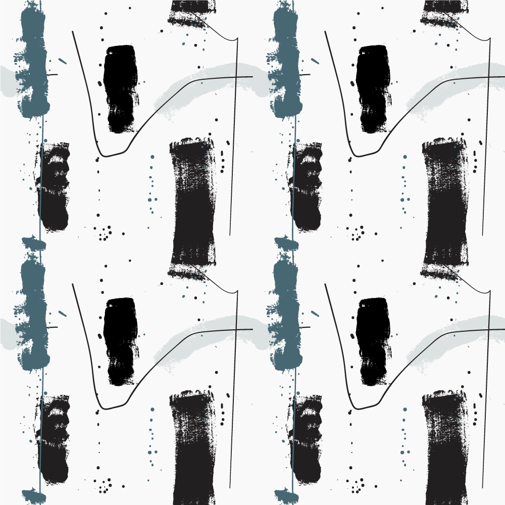 Lineaire abstracte vormen vinyl tapijt minimalistisch - TenStickers