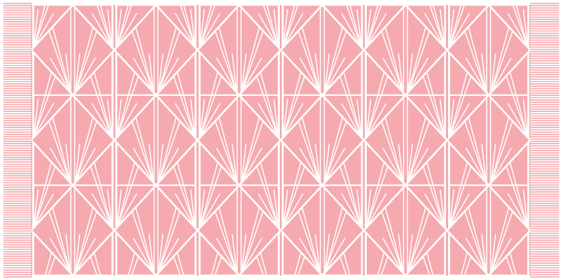 Roze geometrisch schema vinyl tapijt tegels - TenStickers