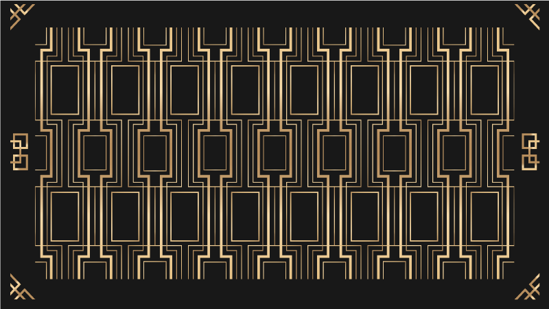 Elegante geometrische patronen vinyl tapijt modern - TenStickers