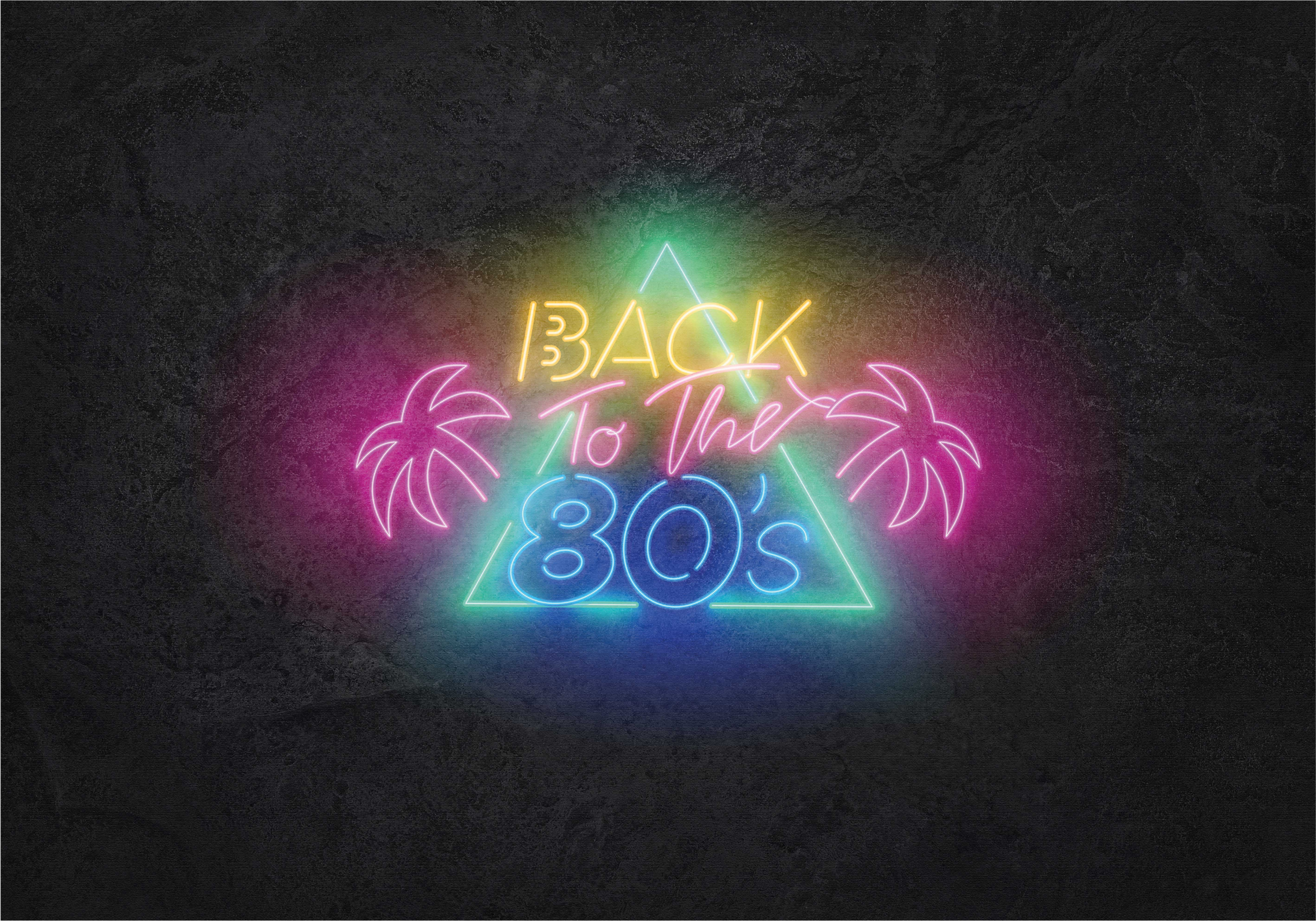 Terug naar de jaren 80 vinyl tapijt antiek - TenStickers