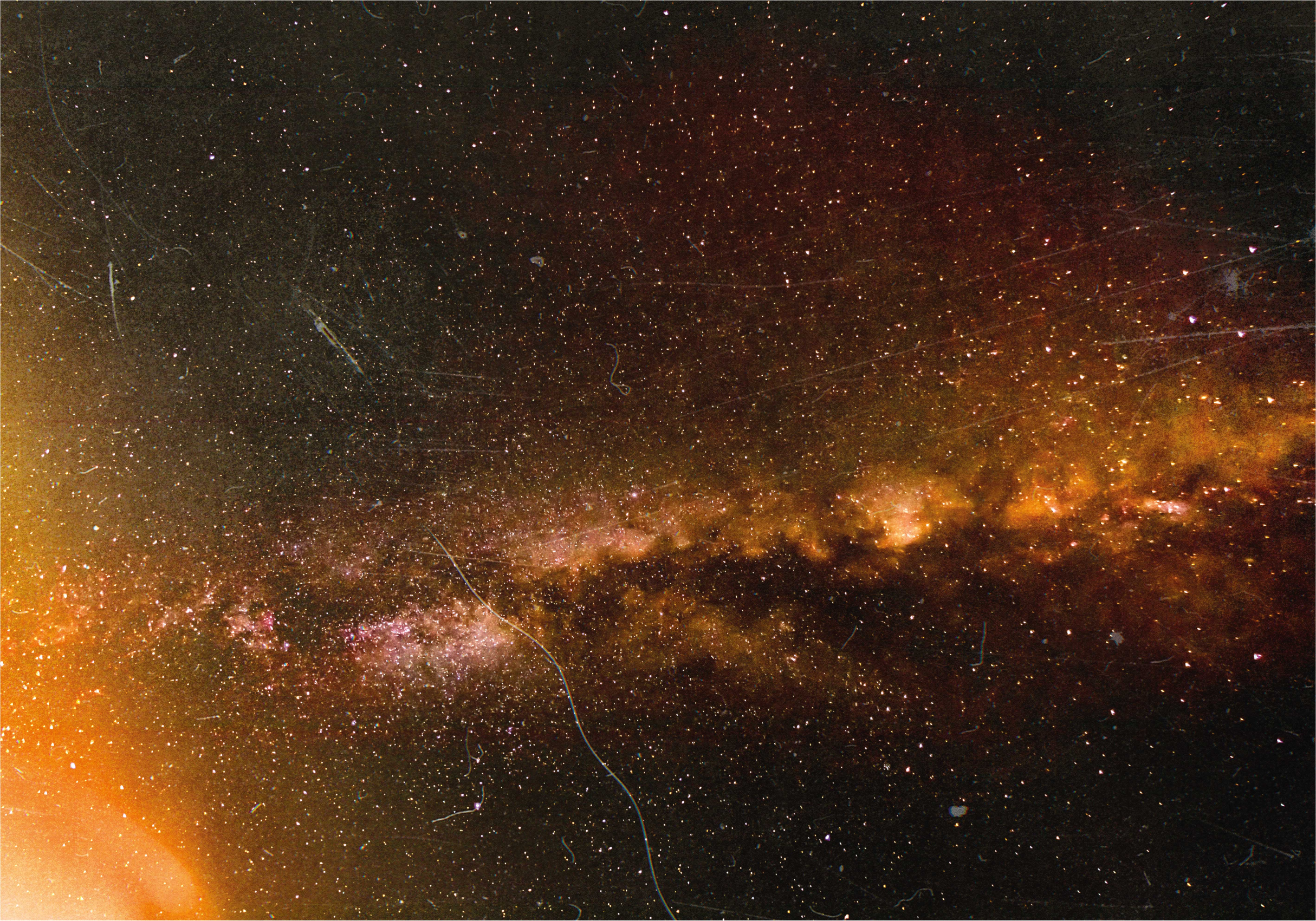 Kosmisch sterrenstelsel uitzicht vinyl tapijt sterren - TenStickers