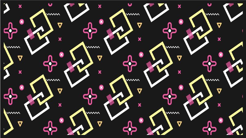 Vinyl tapijt geometrisch moderne patroonspel - TenStickers