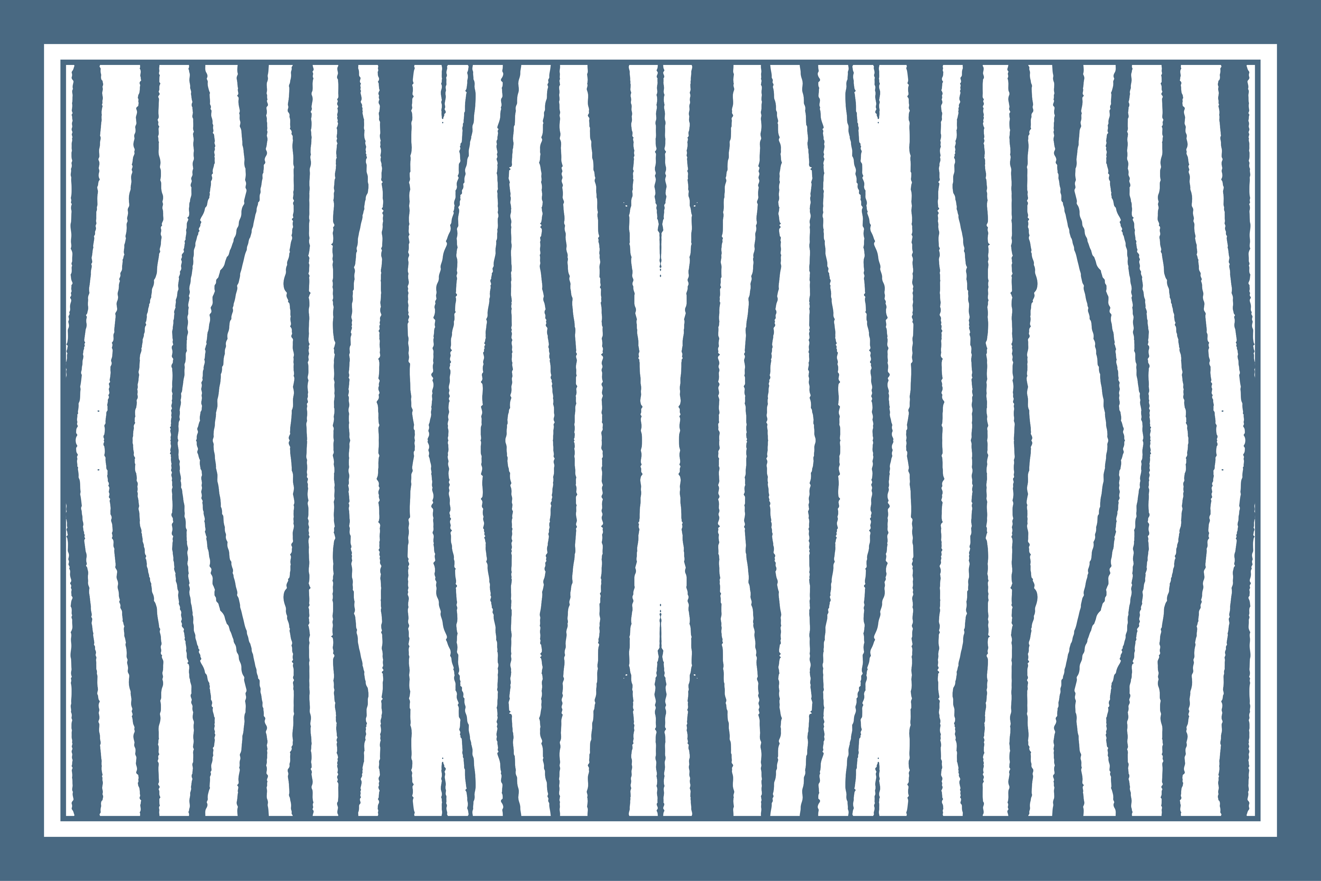 Blauwe zebrastrepen vinyl vloerkleed dierenprint - TenStickers
