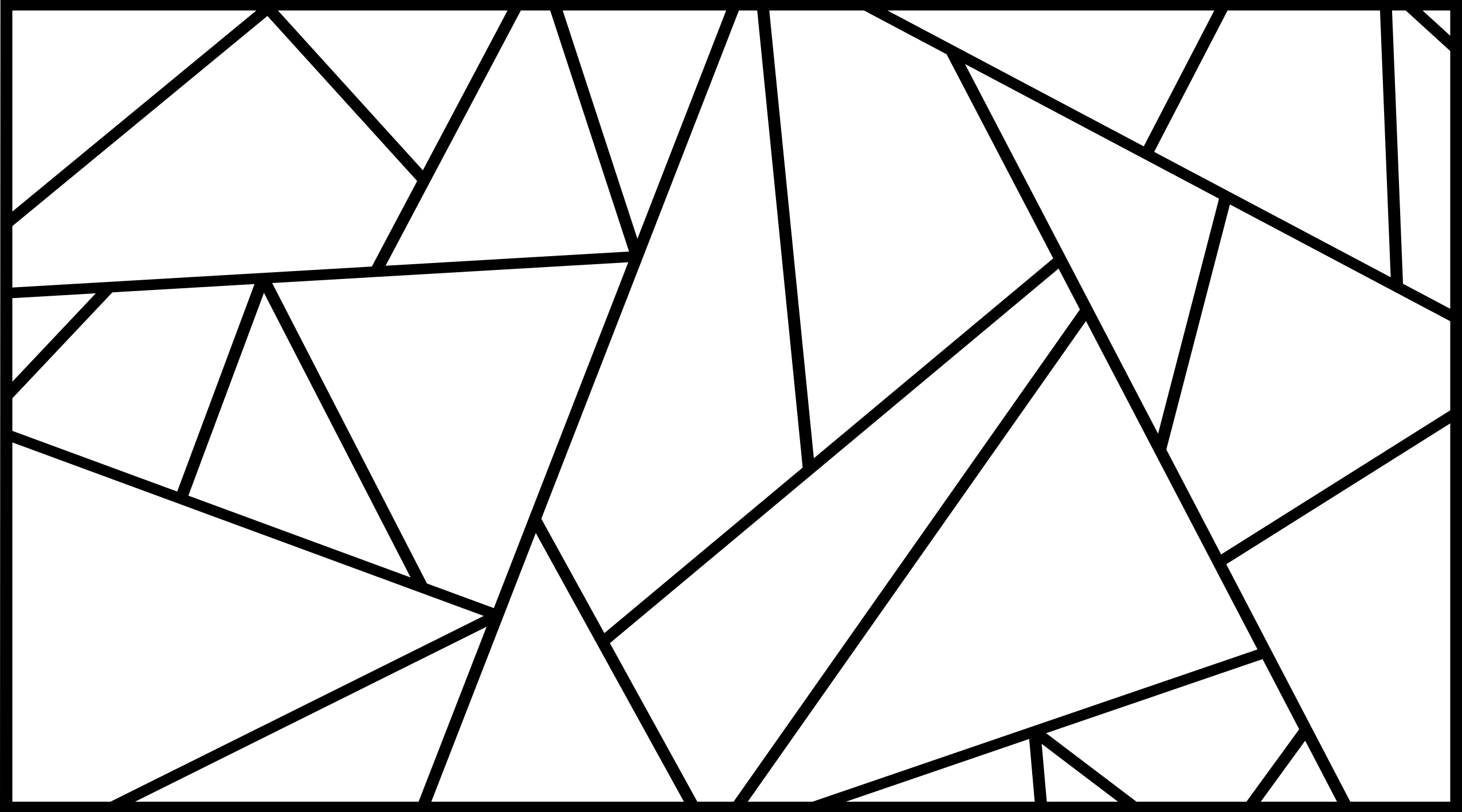 Scherp hoekig patroon vinyl tapijt geometrisch - TenStickers