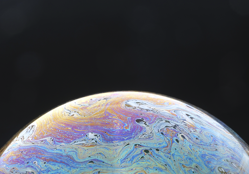 Kosmische kleurensfeer vinyl tapijt woonkamer - TenStickers