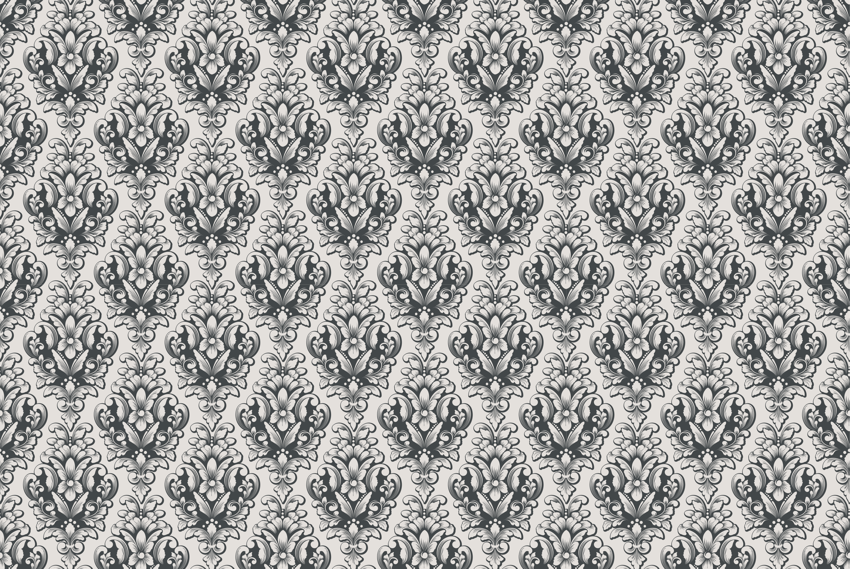 Barok tegelpatroon vinyl tapijt antiek - TenStickers