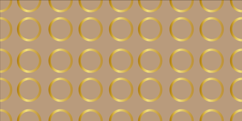 Geometrisch cirkelpatroon vinyl tapijt strepen - TenStickers