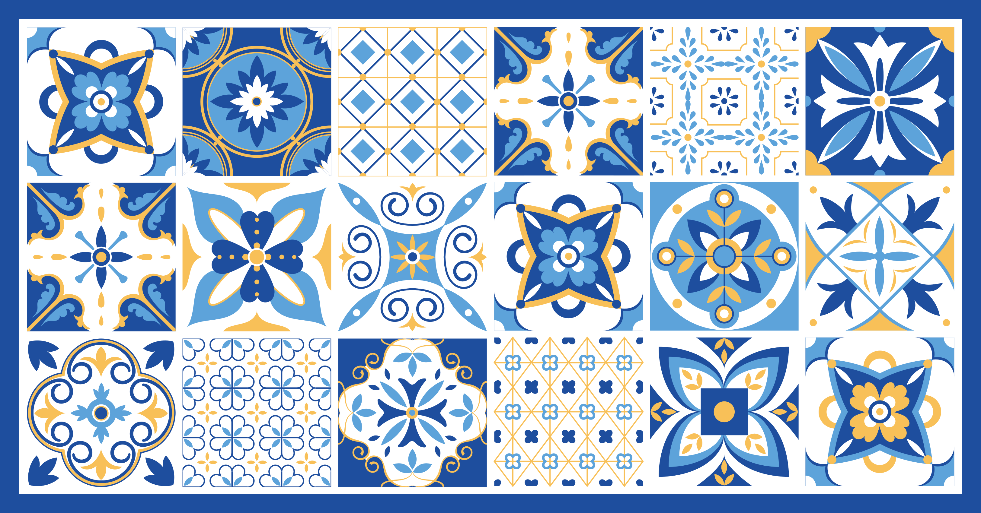 Keramische inspiratie vinyl tapijt tegels - TenStickers