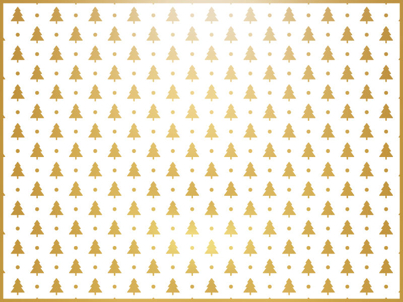 Feestelijk boompatroon vinyl tapijt kerstmis - TenStickers