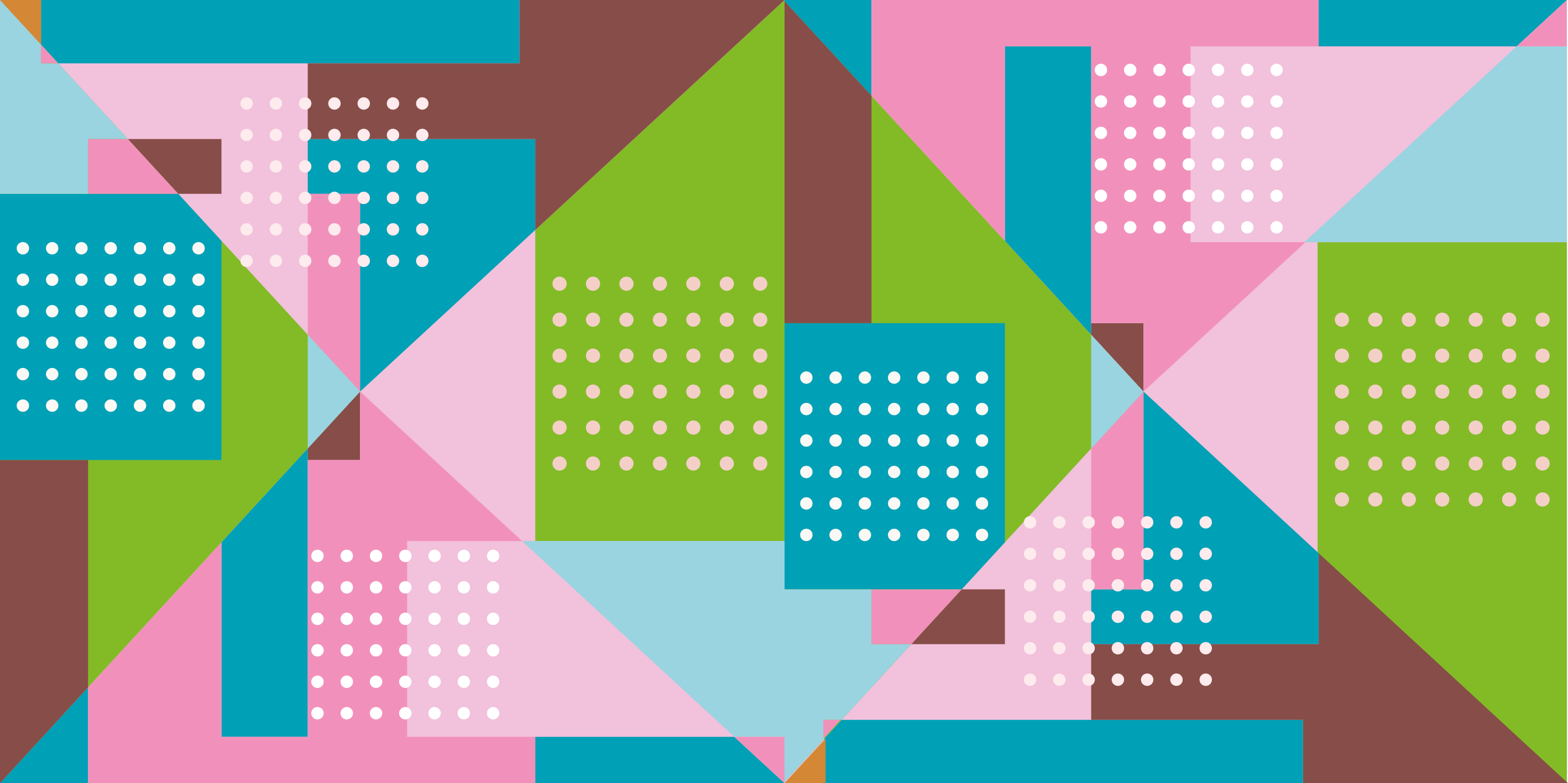 Geometrische vormenfusie vinyl tapijt geometrisch - TenStickers