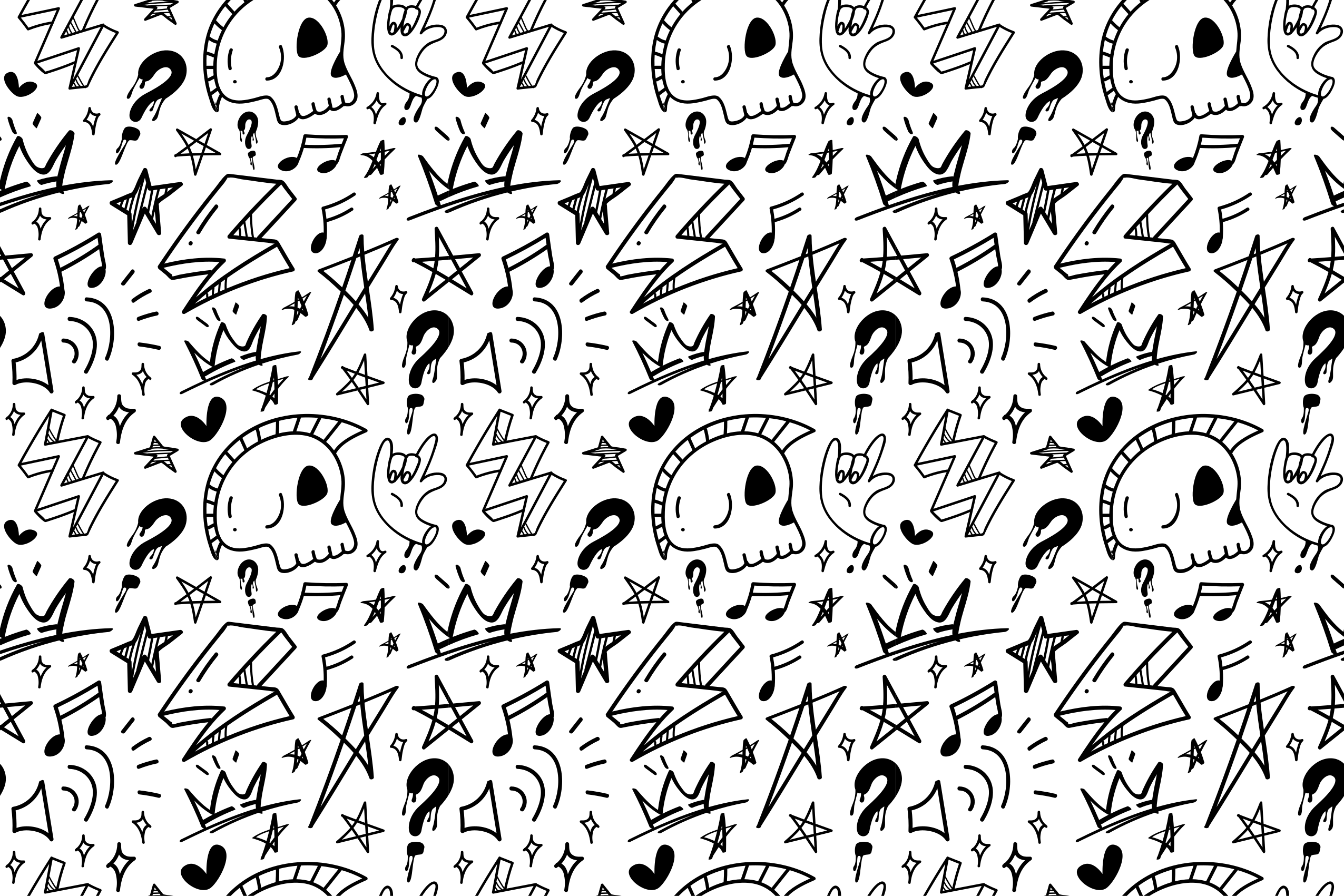 Eclectische tienerpatronen vinyl tapijt tiener - TenStickers