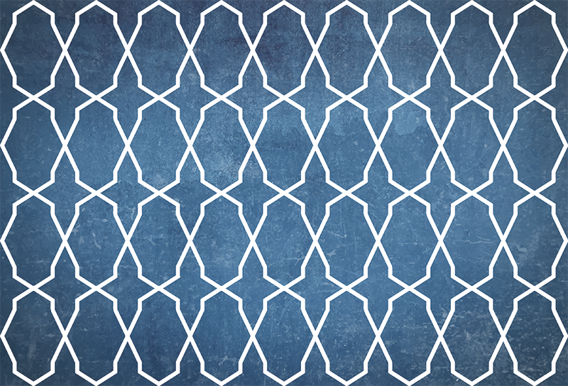 Geometrische toiletruimte vinyl tapijt badkamer - TenStickers