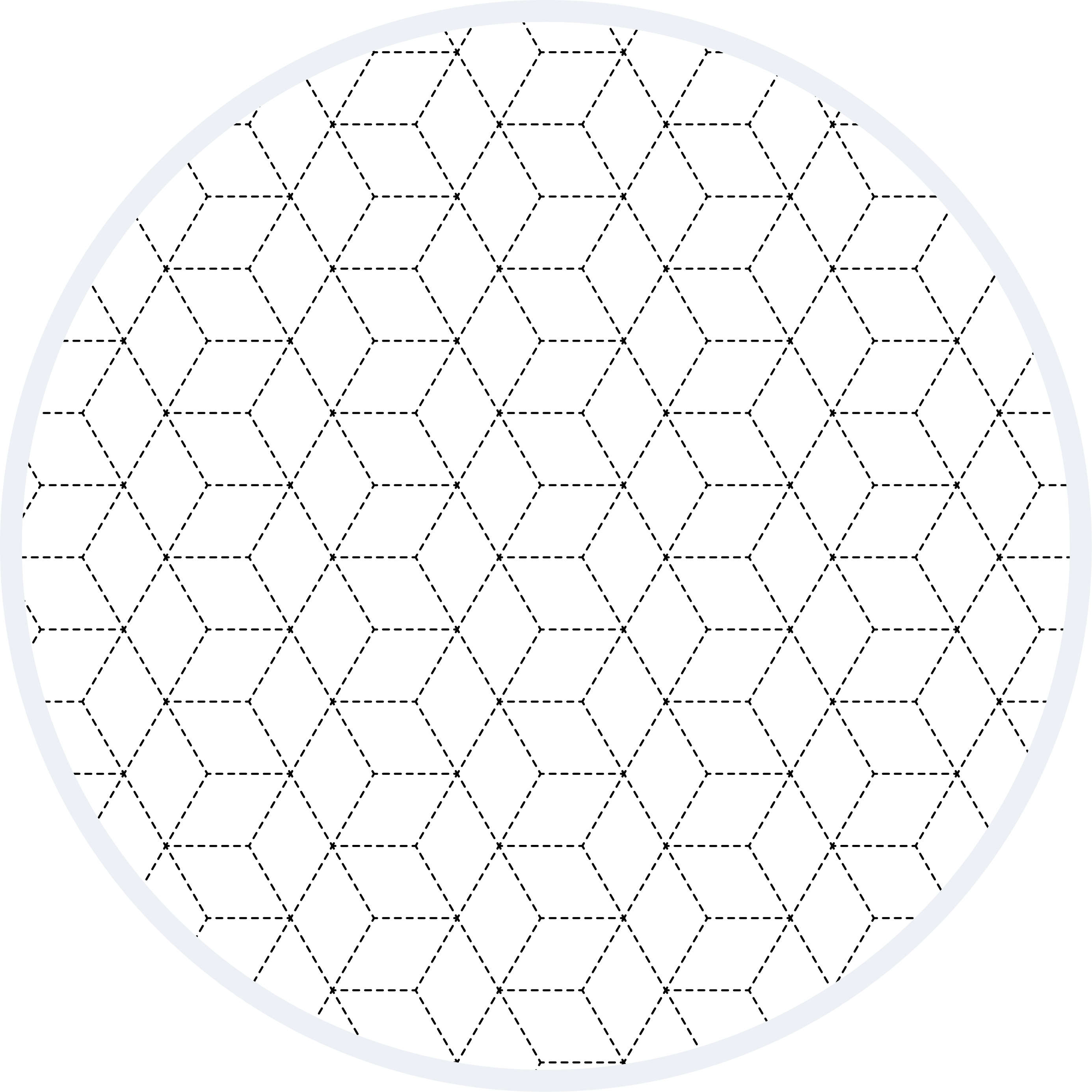 Vinyl tapijt geometrisch hexagonaal omtrekpatroon - TenStickers