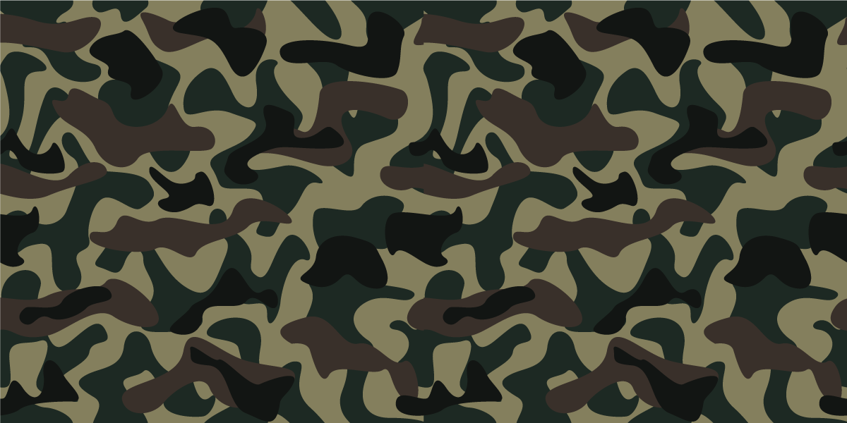 Camouflagepatroon vinyl vloerkleed dierenprint - TenStickers