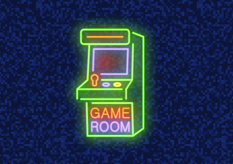 Spelkamer gloed vinyl tapijt tiener - TenStickers