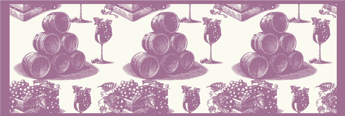 Wijnkelder Schets Esthetiek Vinyl tapijt  - TenStickers