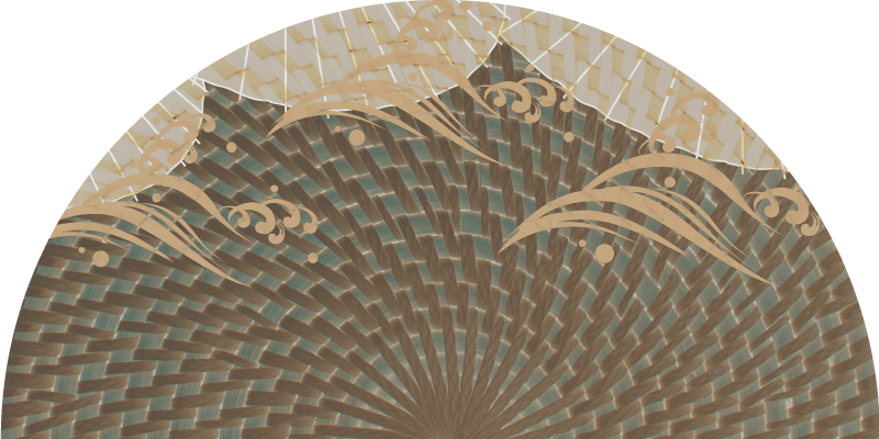 Japandi-textuurstijl vinyl tapijt woonkamer - TenStickers