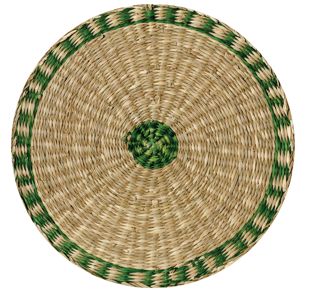 Geweven ronde structuur texturen vinyl tapijt - TenStickers