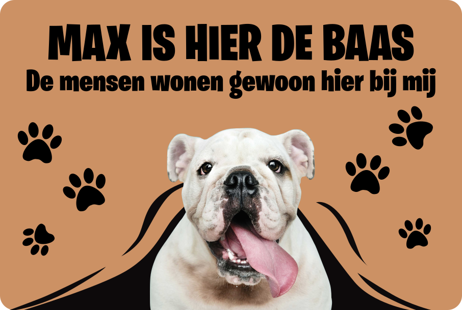 Aanpasbare vinyl tapijt huisdier is de baas - TenStickers