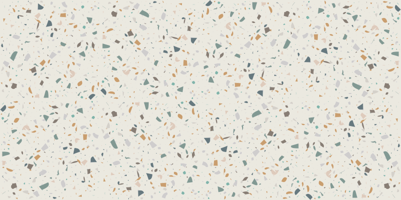 Terrazzo textuur wit vinyl tapijt - TenStickers