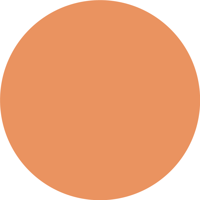 Apricot crush vinyl tapijt rond - TenStickers