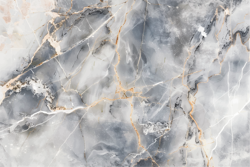 Blauwgrijze tint marmeren vinyl tapijt - TenStickers