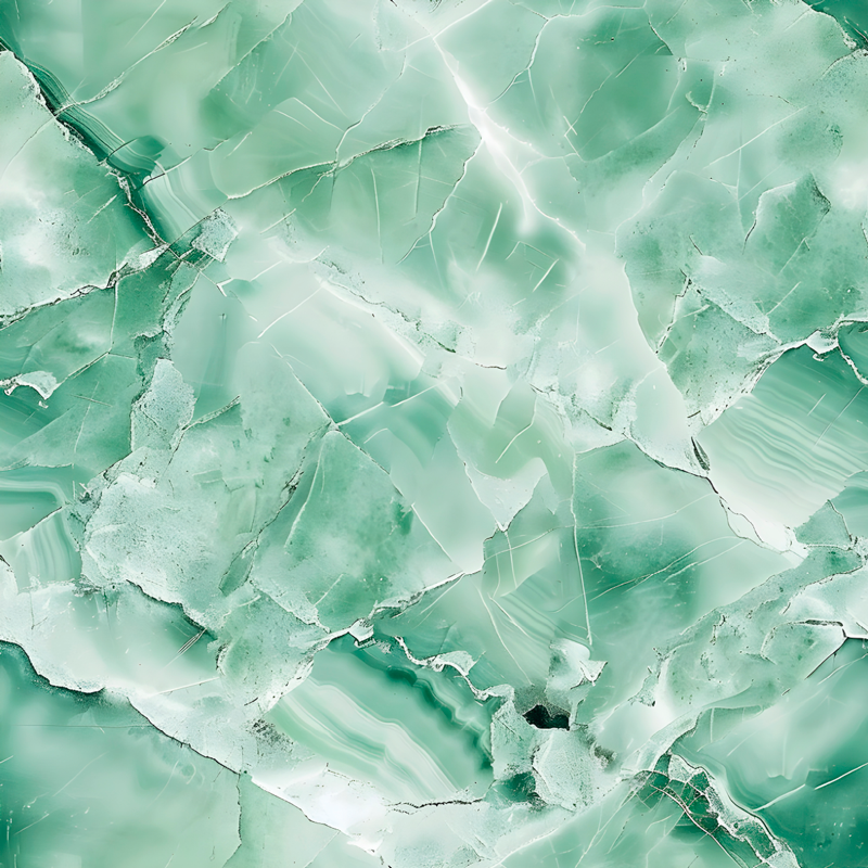 Groene pastelkleur marmeren vinyl tapijt - TenStickers