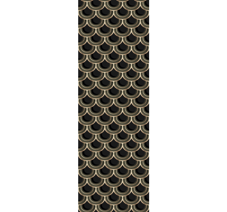 Elegant schelppatroon sierlijk behang - TenStickers