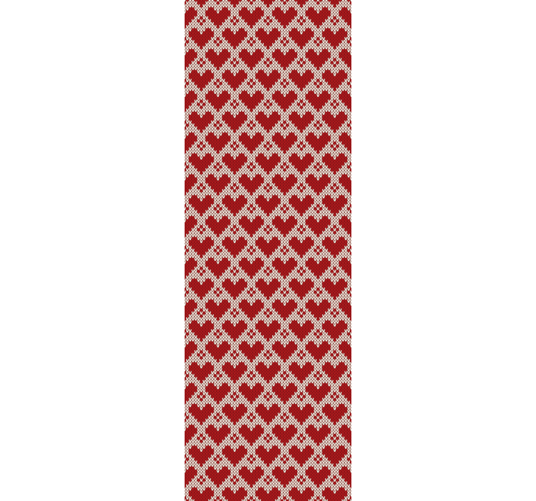 Harten stof ontwerp behang woonkamer - TenStickers