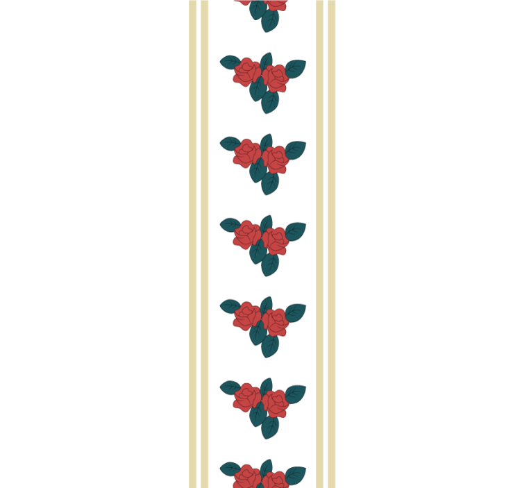 Elegant rozenmotief bloemen behang - TenStickers