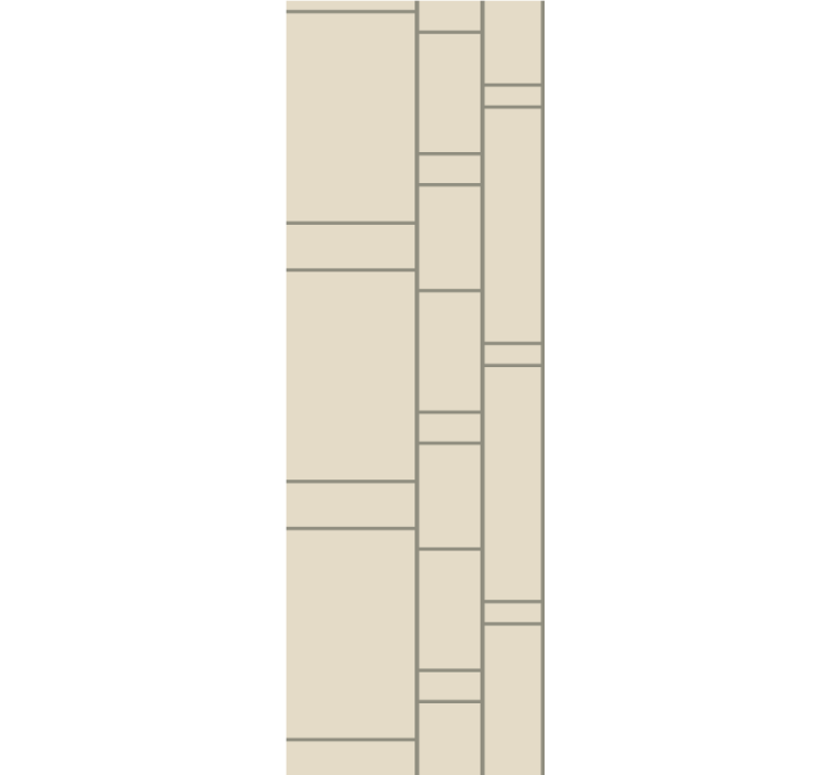 Hedendaags blokpatroon behang kantoor - TenStickers