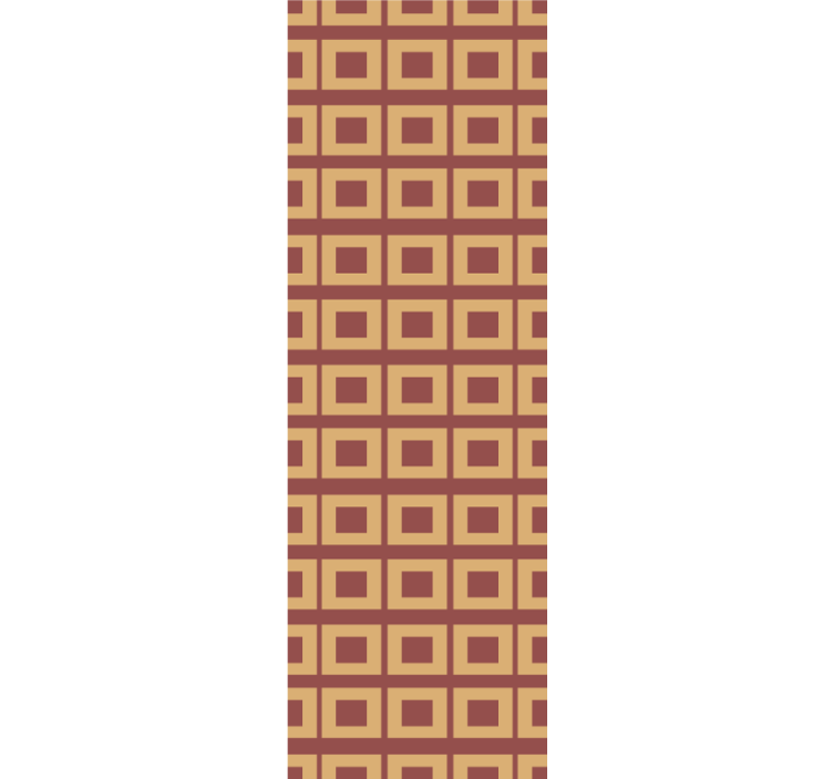 Retro geometrische blokken behang vierkantjes - TenStickers