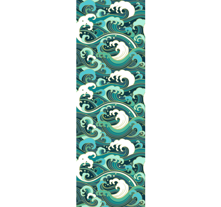 Elegante oceaan golven behangpapier natuur - TenStickers