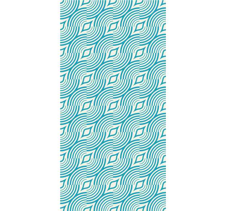 Vloeiende golfvormen behang abstract - TenStickers