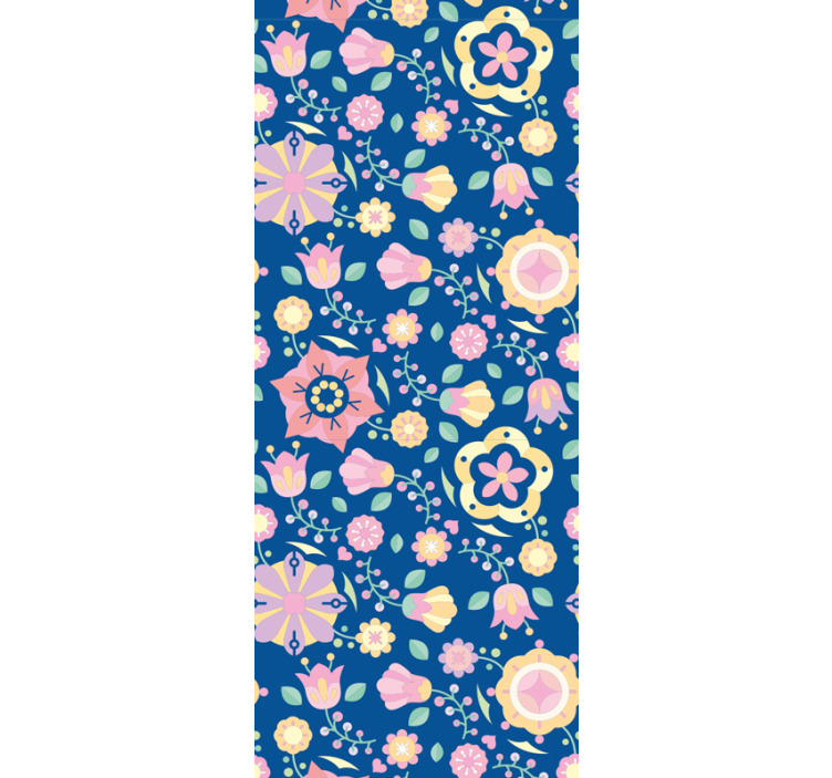 Compositie van bloemenbloesem bloemen behang - TenStickers