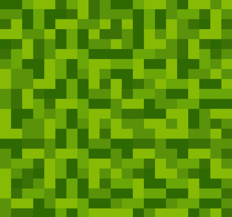 Groen vierkant gaming-ontwerp behang tienerkamer - TenStickers