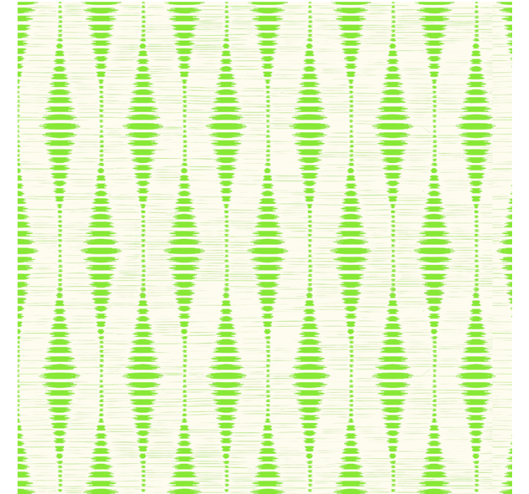 Groene rabaul ikat geometrisch behang - TenStickers
