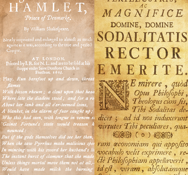 Letter behang met teksten - TenStickers